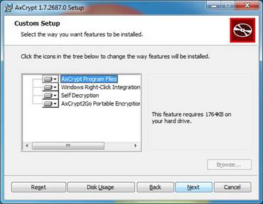 AxCrypt Installation, Image #4