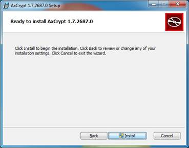 AxCrypt Installation, Image #5